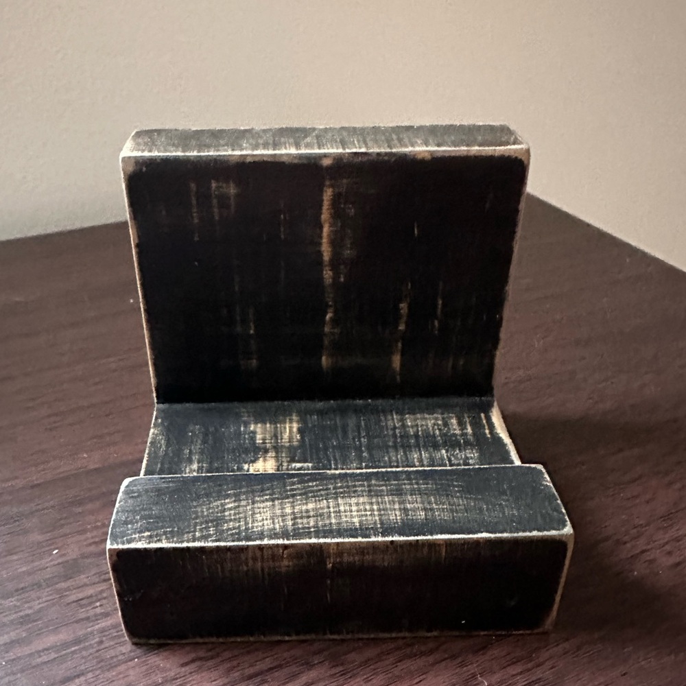 Rustic Business Card Holder